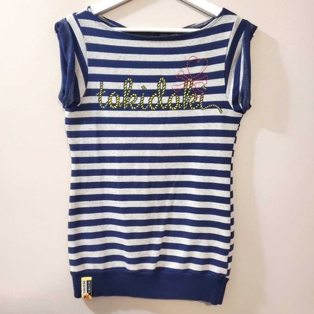 Tokidoki - Rare Striped Nautical Cactus Pup Bastardino Top - Size M